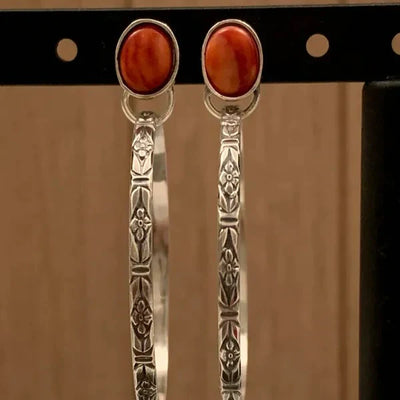 Vintage Onyx Boho Øreringe 