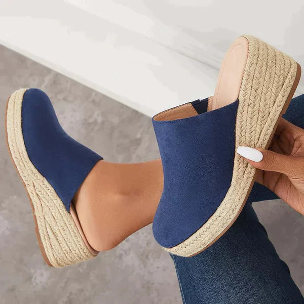 Marga™ | Elegante sandalen med gevlochten sleehak