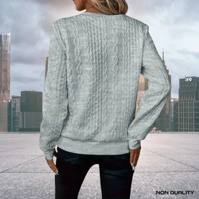 Ikke-dualitets sweater med lynlås