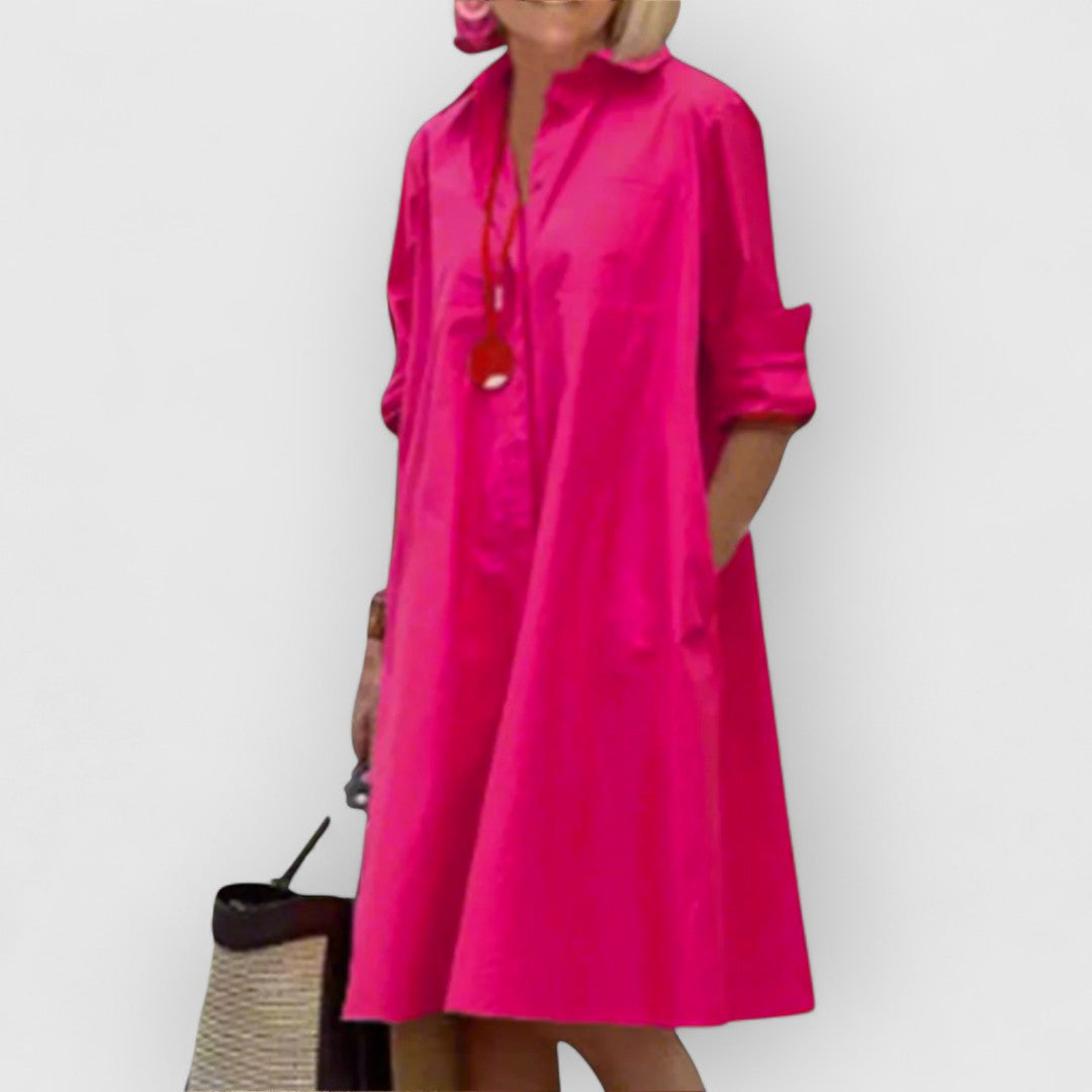 Dinna | Lyserød Elegant Kjole