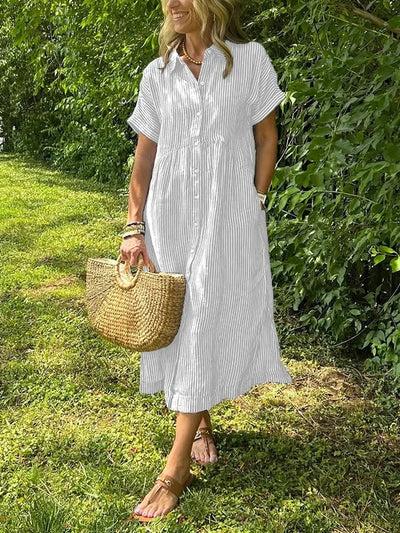 Sofia™ | Lad Sommerkjole Med Knapper