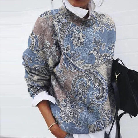 Jessie - Printet pullover-trøje 