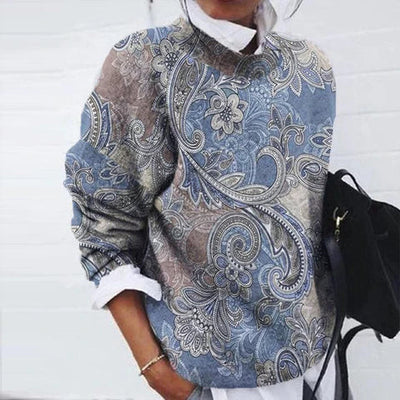 Jessie - Printet pullover-trøje 