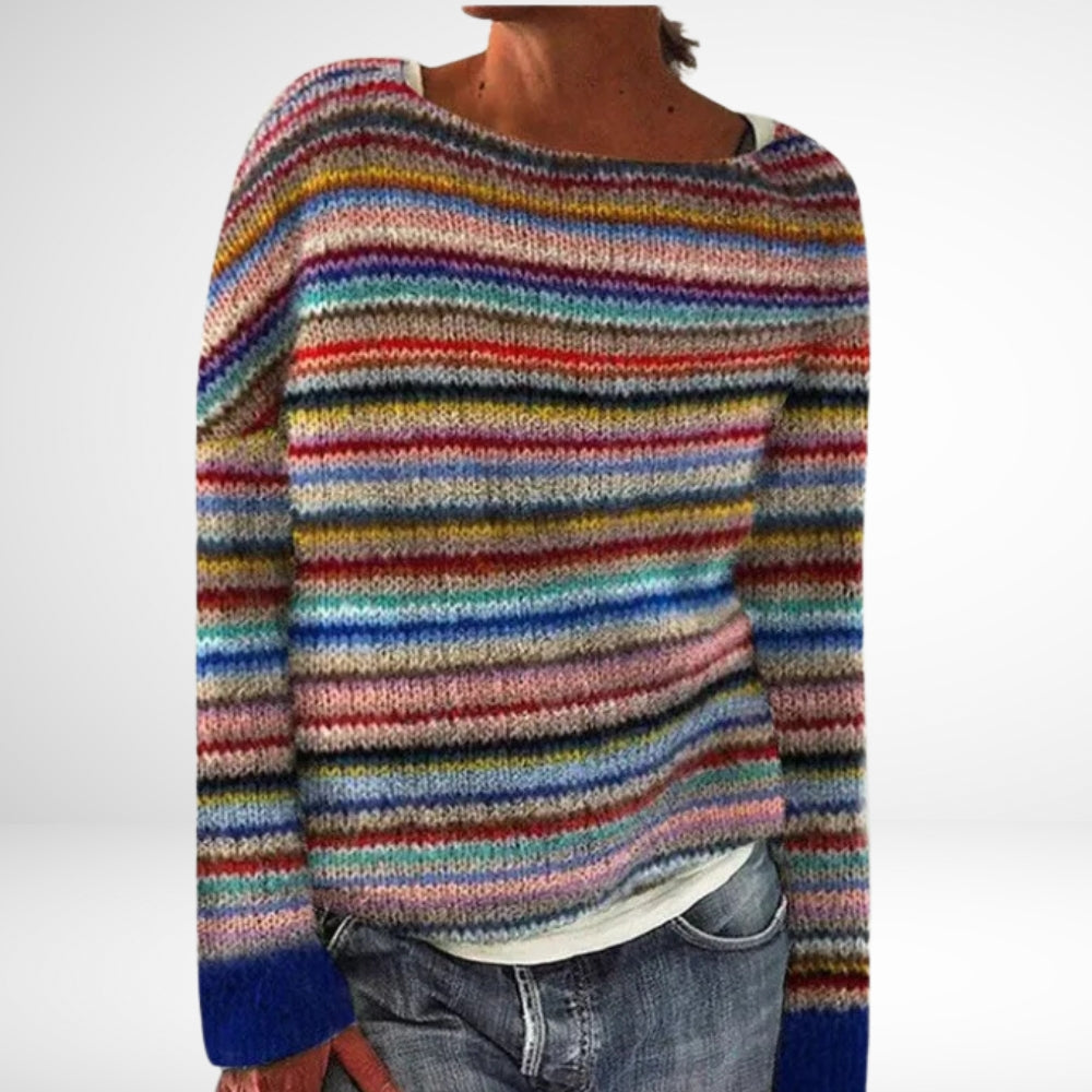 Soley - Flerfarvet pullover 