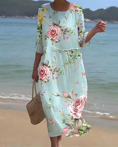 Sofia™ | Elegant blomstret kjole