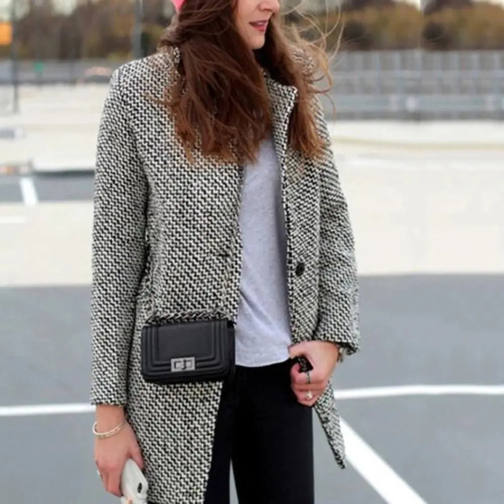Evelyn - Chic uld vinterfrakke 
