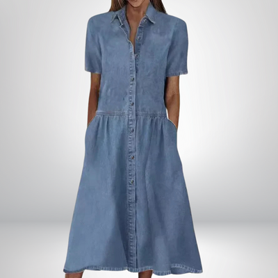 Victoria | Stilfuld Denimkjole 