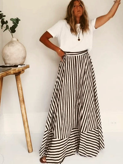 Damaris - Komfortabel Stilfuld Ruched Maxikjole