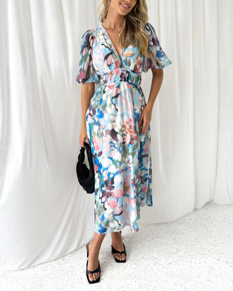 Sofia™ | Elegant blomstret kjole