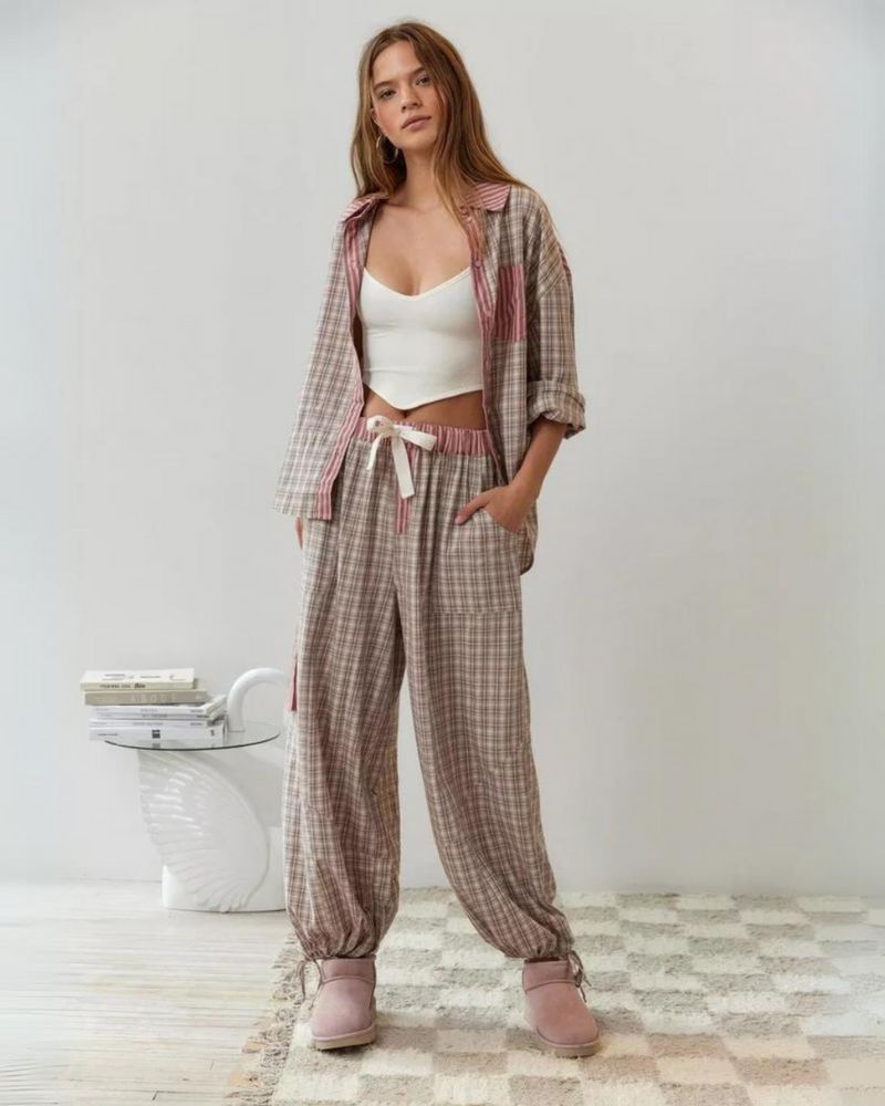 Jazmin - Afslappet Pasform Hyggeligt Pyjamassæt 