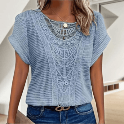 Estelle - Elegant bluse i Ibiza-stil