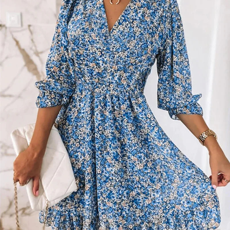 Addison™ - Elegant blomsterkjole 
