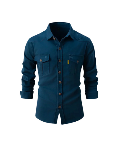 Afslappet denimskjorte