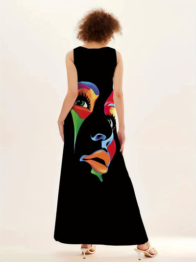 Honor - Chic maskeprint maxikjole 