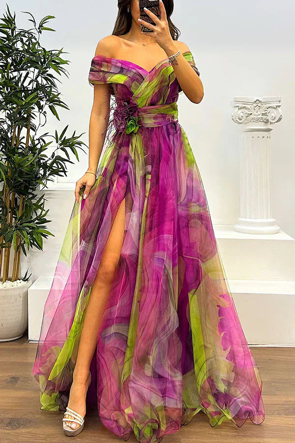 Juliet – Elegant Off-Shoulder Maxikjole