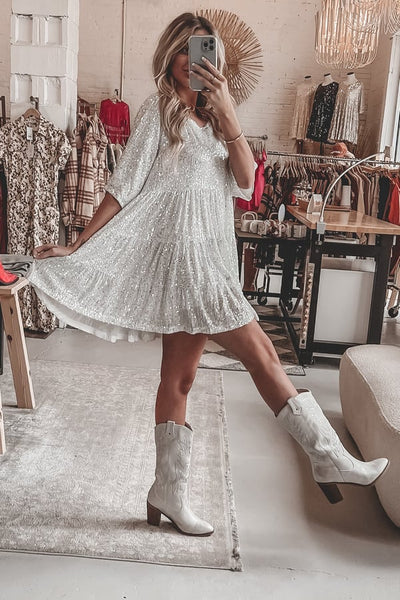Coco - Paillet Glitrende Minikjole