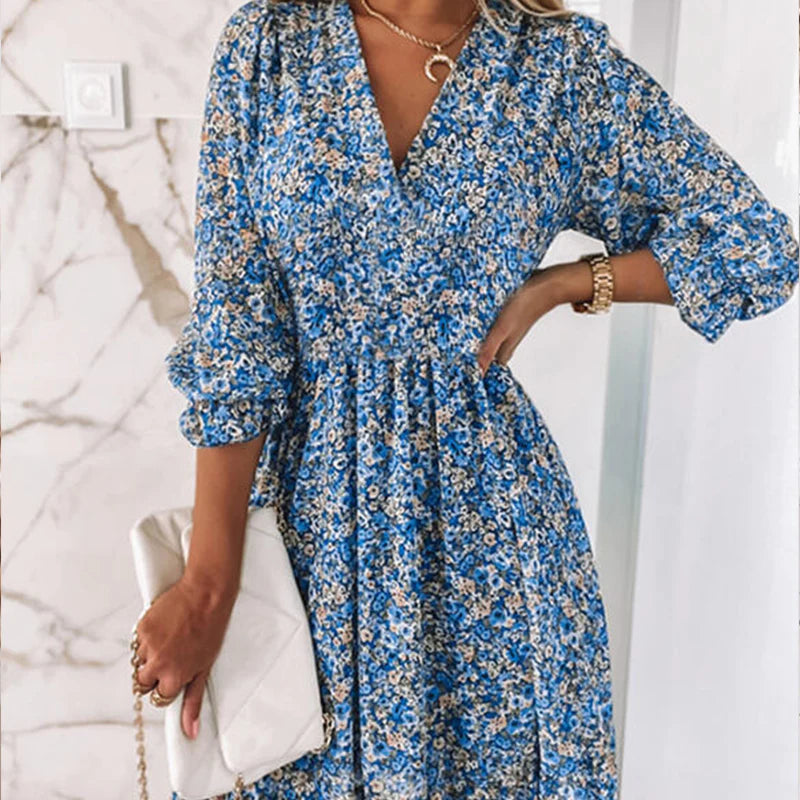 Addison™ - Elegant blomsterkjole 