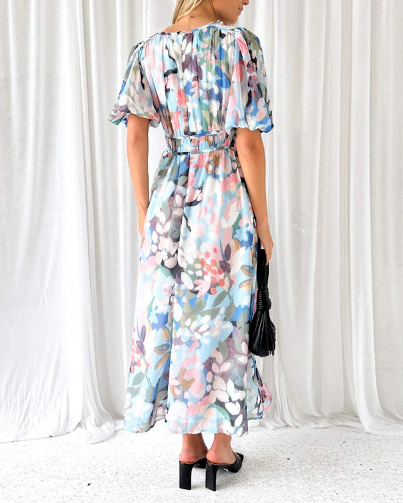 Sofia™ | Elegant blomstret kjole