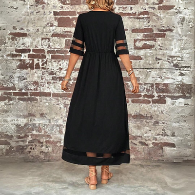 Freya - Vintage Elegance Mesh Patchwork Sommerkjole