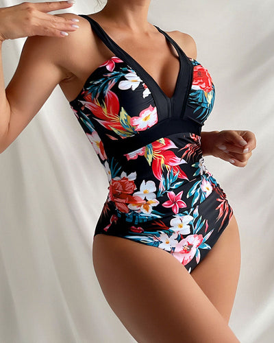 VANESSA™ - Blomsterprintet badedragt