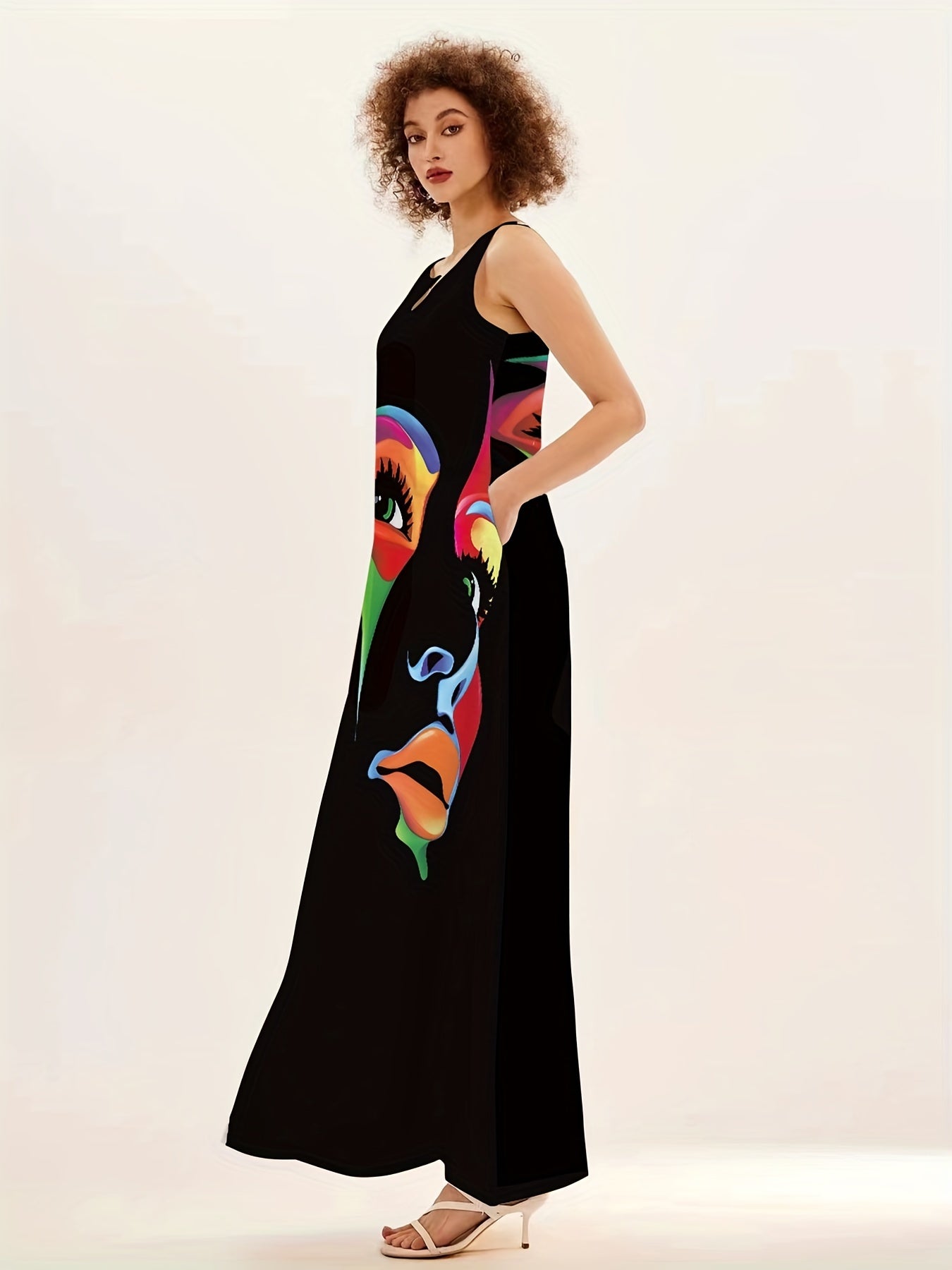 Honor - Chic maskeprint maxikjole 