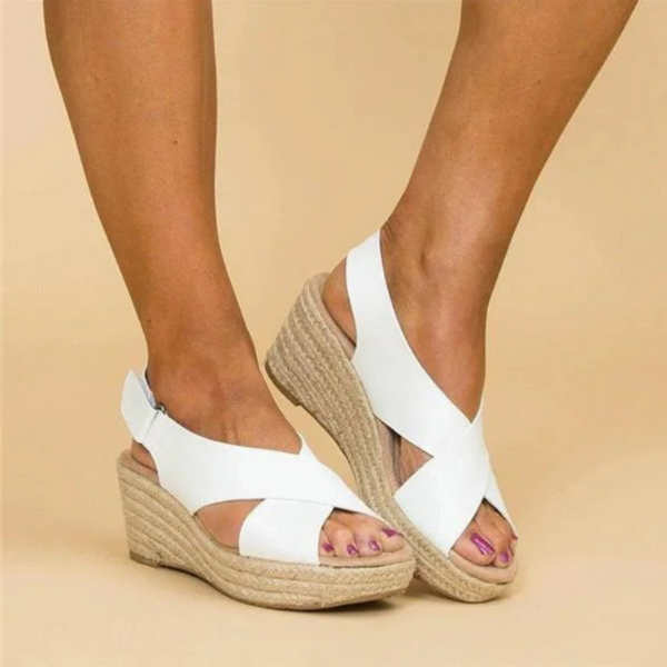 Corina™ | Ortopædisk lære sandalen af ​​højværdigt materiale 
