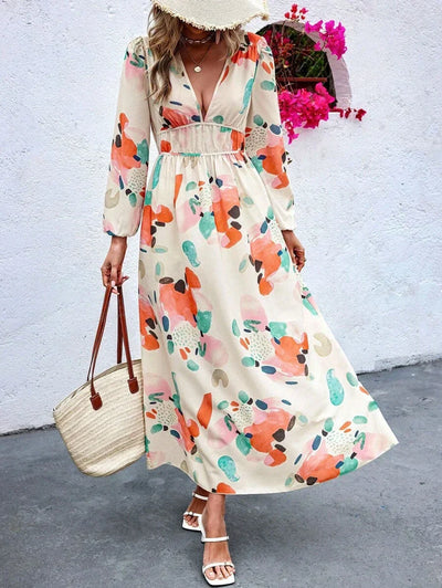 Elise - Blomster Charm Maxikjole 