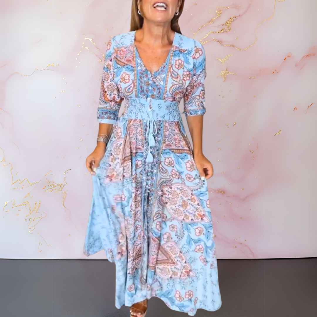 Marga™ | Elegant sommerkjole med V-hals