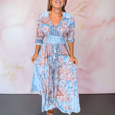Marga™ | Elegant sommerkjole med V-hals