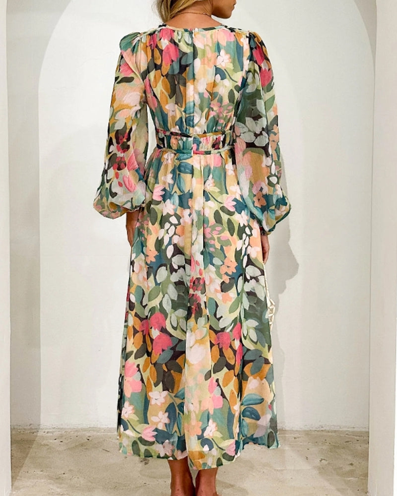 Sofia™ | Elegant blomstret kjole