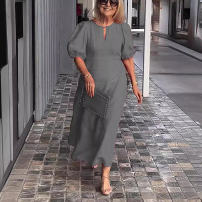 Frankie - Chic løs kjole med bobleærmer