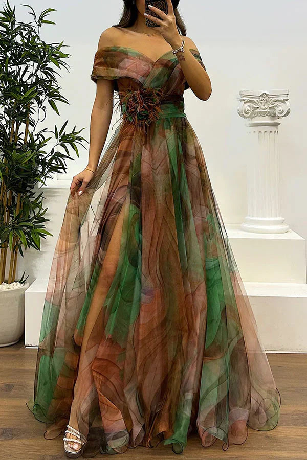 Juliet – Elegant Off-Shoulder Maxikjole