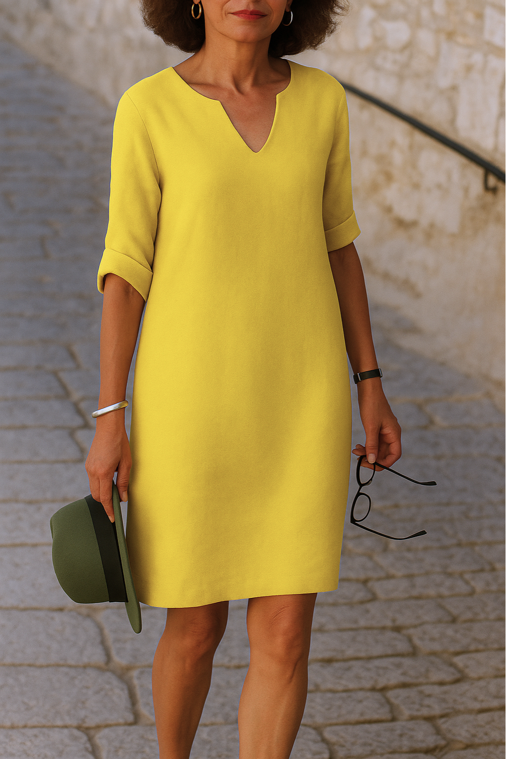 Ria™ | Elegant kjole med V-hals