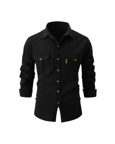 Afslappet denimskjorte