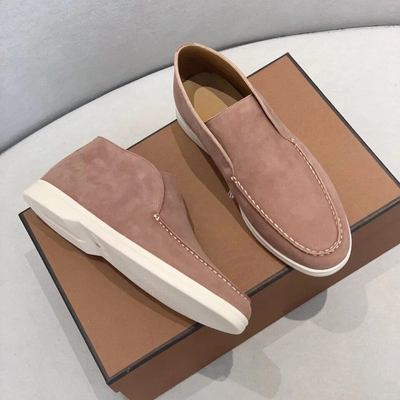 Afslappede ruskindsloafers 