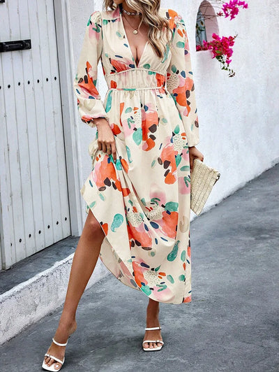 Elise - Blomster Charm Maxikjole 