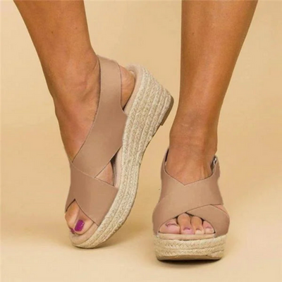 Corina™ | Ortopædisk lære sandalen af ​​højværdigt materiale 