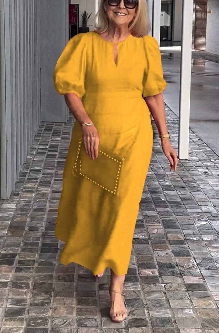 Frankie - Chic løs kjole med bobleærmer