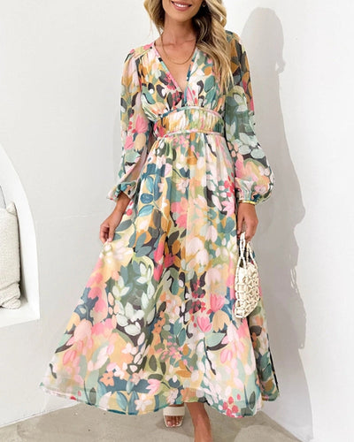 Sofia™ | Elegant blomstret kjole