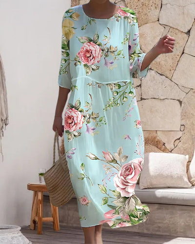 Sofia™ | Elegant blomstret kjole
