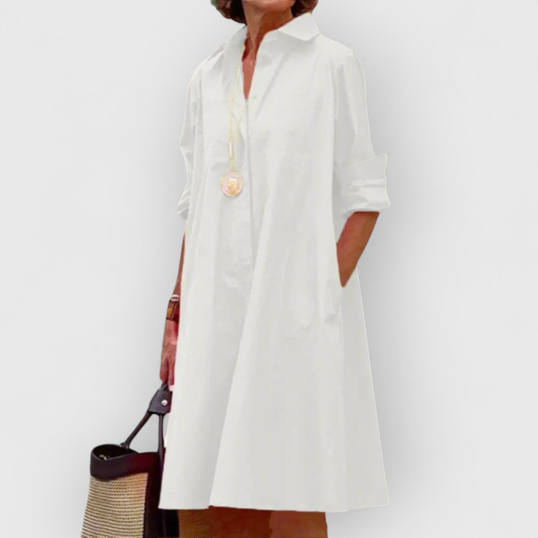 Dilia | Hvid Elegant Kjole
