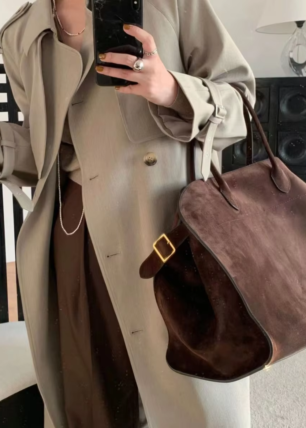 Aurora Suede Skuldertæske BB