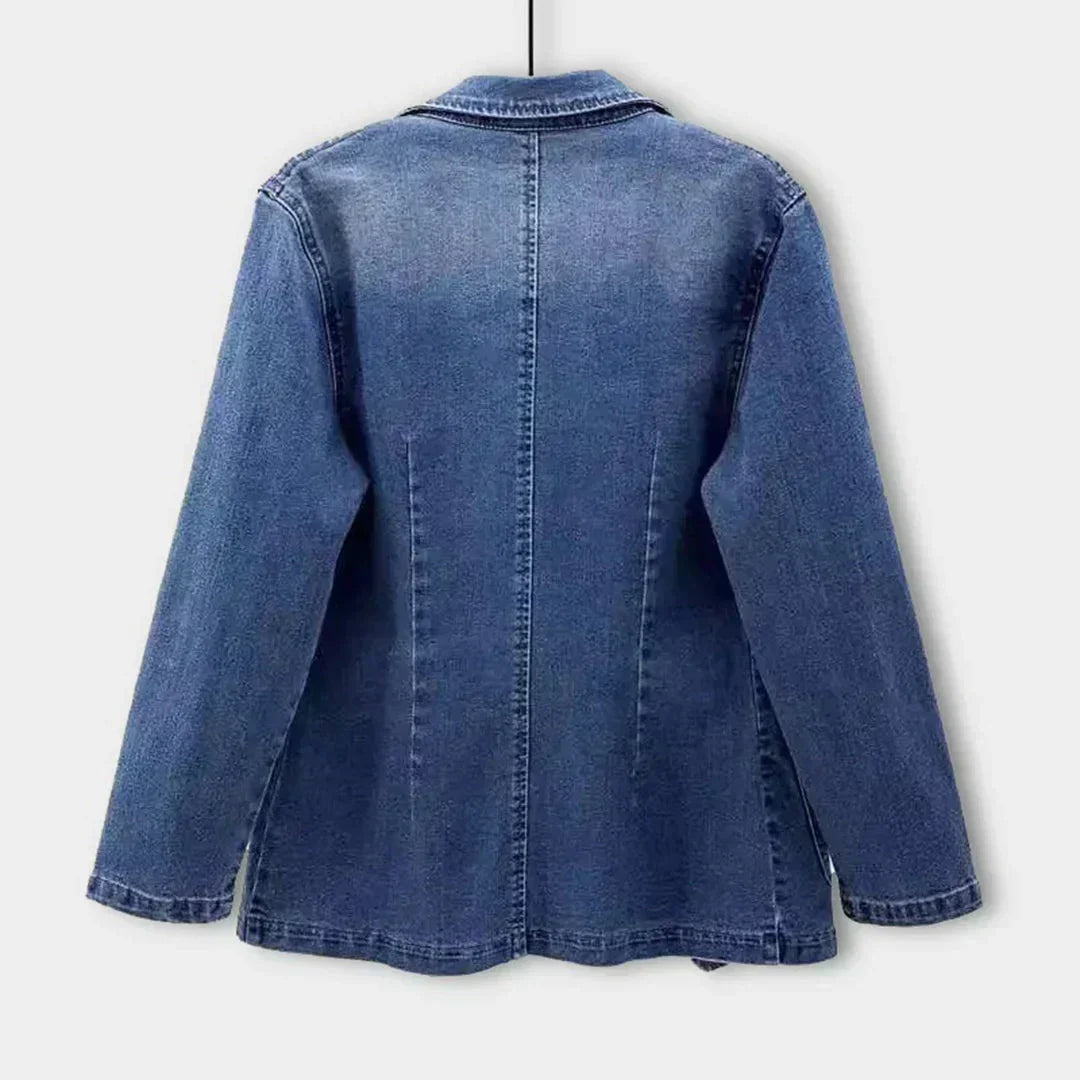 Nora | Stilfuld Denimblazer Til Kvinder