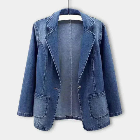 Nora | Stilfuld Denimblazer Til Kvinder