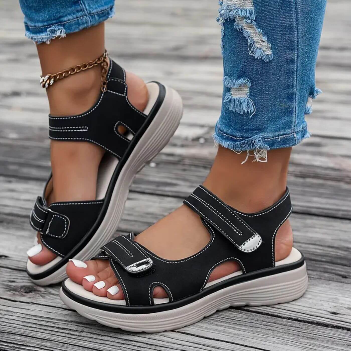 Rita™ | Komfortabel sandalen med sleehak en enkelbandje