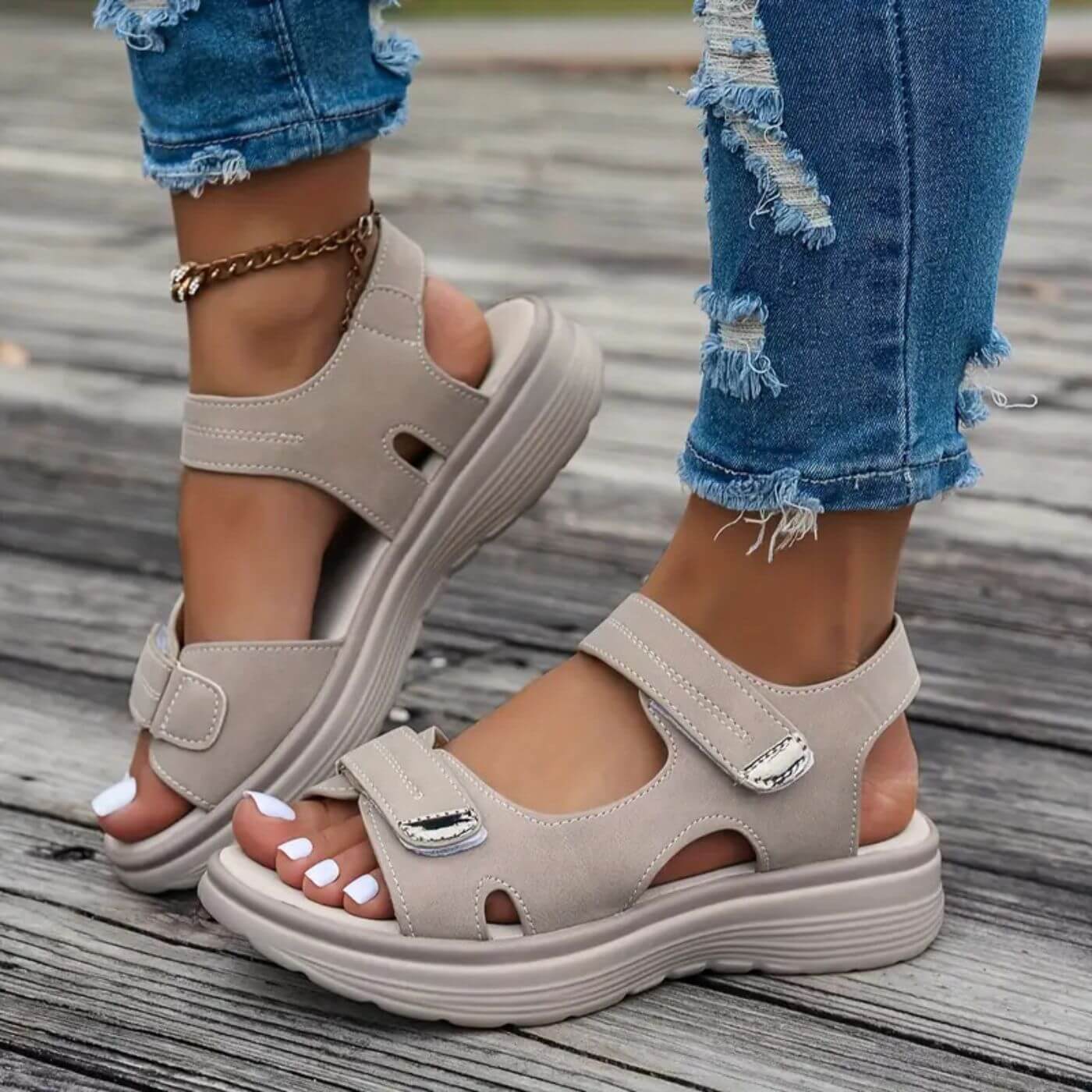Rita™ | Komfortabel sandalen med sleehak en enkelbandje