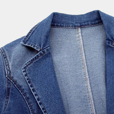 Nora | Stilfuld Denimblazer Til Kvinder