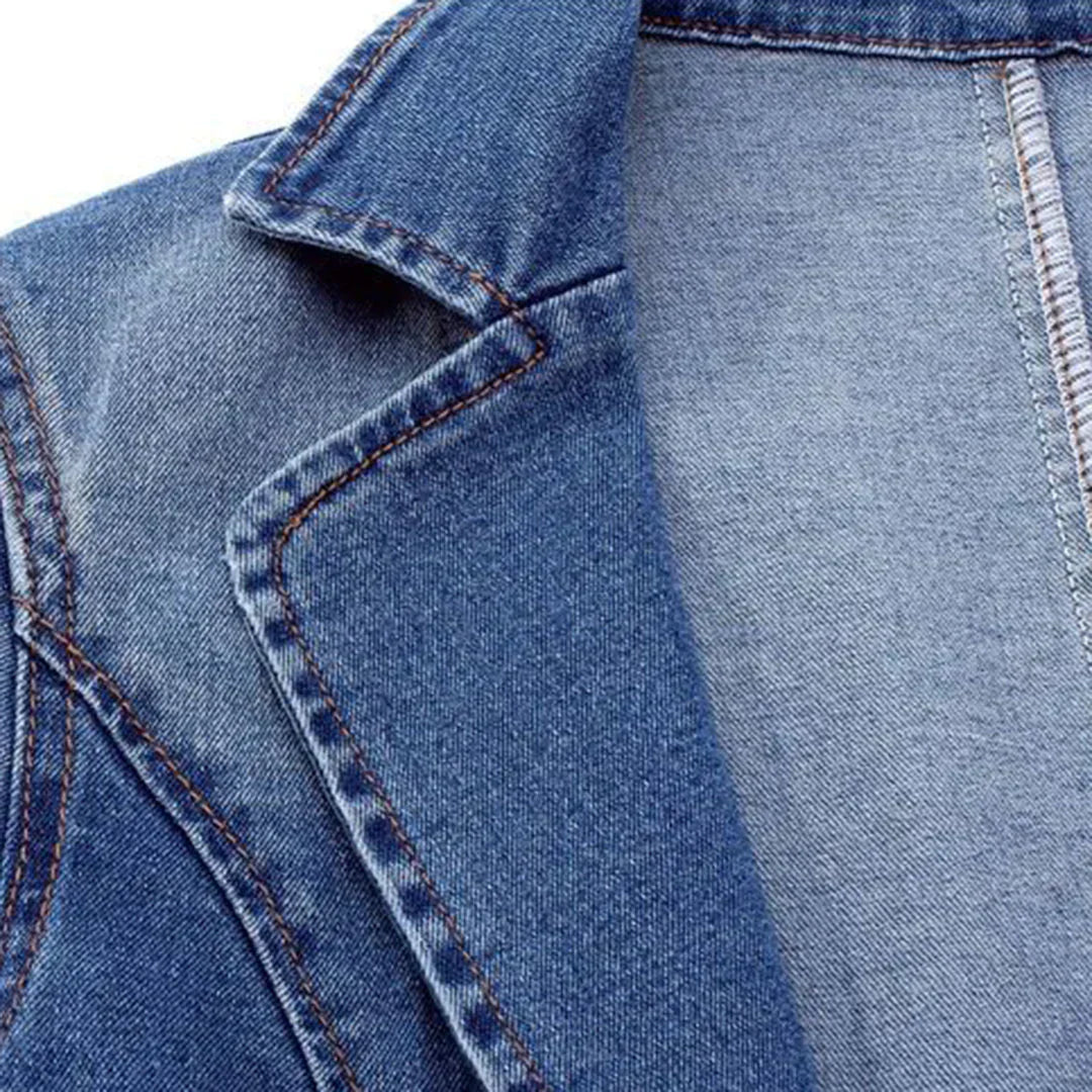 Nora | Stilfuld Denimblazer Til Kvinder