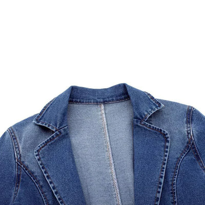 Nora | Stilfuld Denimblazer Til Kvinder