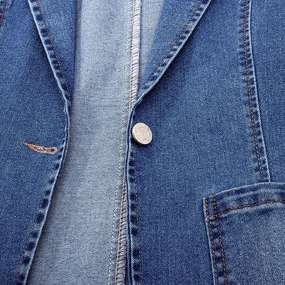 Nora | Stilfuld Denimblazer Til Kvinder